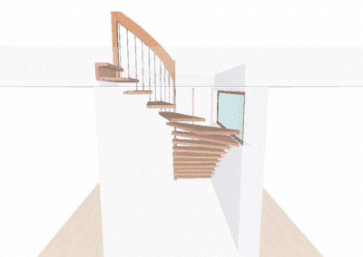 Rueckansicht Rendering Planung Treppe der Firma TBS Schmidt GmbH