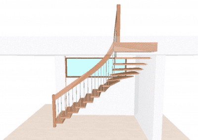 Rendering Planung Treppe der Firma TBS Schmidt GmbH