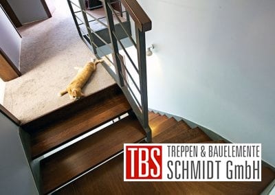 Halbgewendelte-Blechwangentreppe Kiel der Firma TBS Schmidt GmbH