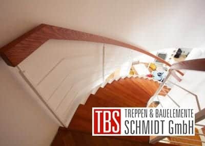 Treppengelaender der Blechwangetreppe Luebeck der Firma TBS Schmidt GmbH
