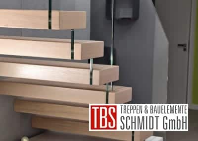 Die Stufenverblender der Kragarmtreppe Kaiserslautern der Firma TBS Schmidt GmbH