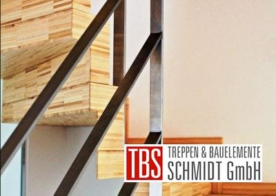 Treppenstufen der Faltwerktreppe Baden Baden der Firma TBS Schmidt GmbH