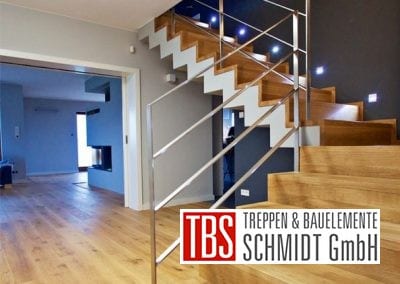 Die Wandbeleuchtung der Faltwerktreppe Freiburg der Firma TBS Schmidt GmbH