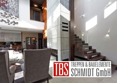 Glasgelaender Faltwerktreppe Muenchen der Firma TBS Schmidt GmbH