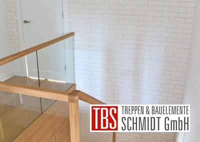 Der Galerieblick auf die Faltwerktreppe Saarbruecken der Firma TBS Schmidt GmbH