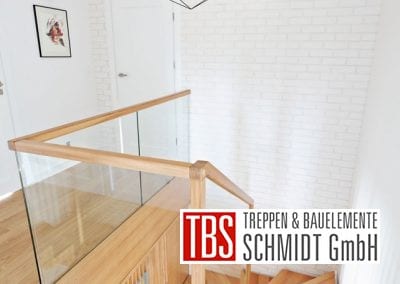 Galerieblick auf die Faltwerktreppe Saarbruecken der Firma TBS Schmidt GmbH