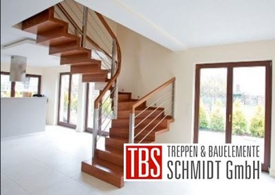 Seitenansicht der Faltwerktreppe Tuebingen der Firma TBS Schmidt GmbH