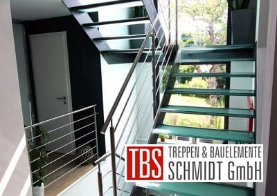 Stufenbeleuchtung der Glastreppe Hamburg der Firma TBS Schmidt GmbH