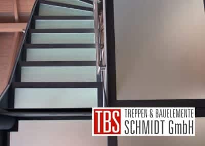Unteransicht der Glastreppe Luxemburg der Firma TBS Schmidt GmbH