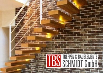 Seitenansicht der Kragarmtreppe Sachsen der Firma TBS Schmidt GmbH