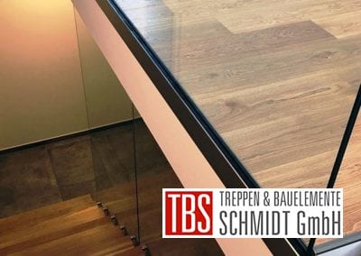 Der Treppenverlauf der Kragarmtreppe Dreieich der Firma TBS Schmidt GmbH