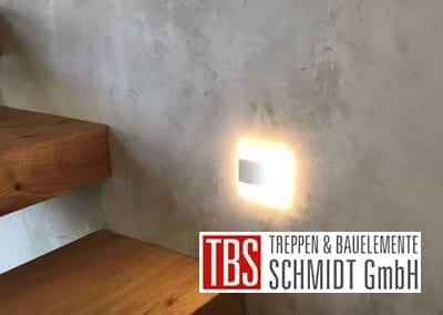 Treppenbeleuchtung der Kragarmtreppe Gersheim der Firma TBS Schmidt GmbH