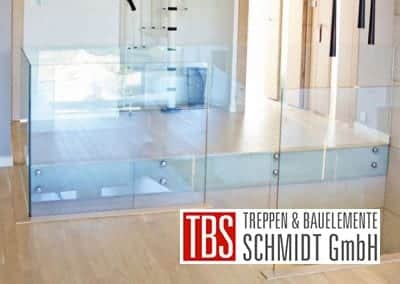 Glasgalerie der Mittelholmtreppe Karlsruhe der Firma TBS Schmidt GmbH