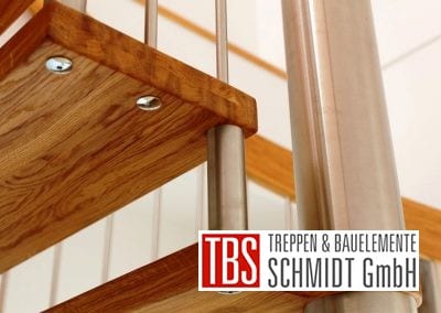 Die Edelstahlbolzen der Spindeltreppe Trier der Firma TBS Schmidt GmbH