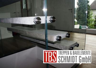 Treppenstufen der Glastreppe Flying Stairs der Firma TBS Schmidt GmbH