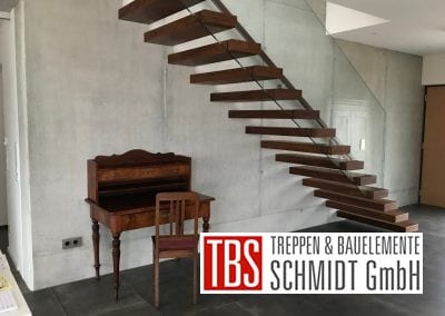 Die Stufenverblender der Kragarmtreppe Malsch der Firma TBS Schmidt GmbH