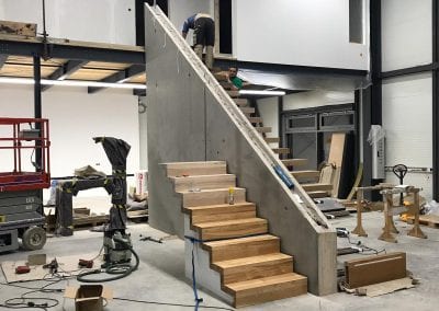 Faltwerktreppe in der Ausstellung der Firma TBS Schmidt GmbH