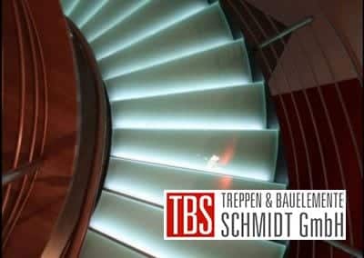 Unteransicht Glastreppe Leipzig der Firma TBS Schmidt GmbH