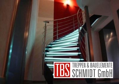 Die geschwungene Glastreppe Leipzig der Firma TBS Schmidt GmbH