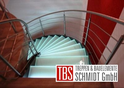 Gelaender Glastreppe Leipzig der Firma TBS Schmidt GmbH