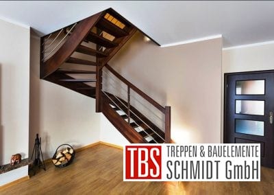 Seitenansicht Wangentreppe Saarlouis der Firma TBS Schmidt GmbH