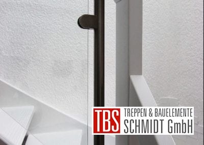 Treppengelaender der Color-Wangentreppe St. Augustin der Firma TBS Schmidt GmbH