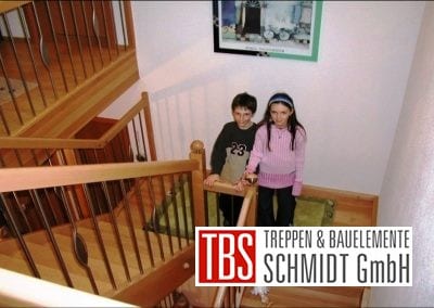 Bruestungsgelaender Wangentreppe Walpershofen der Firma TBS Schmidt GmbH