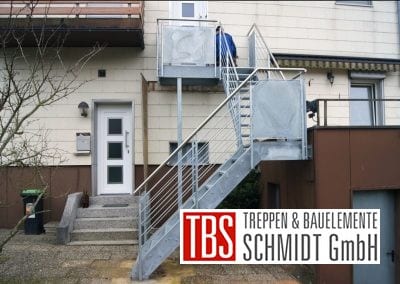 Viertelgewendelte Außentreppe der Firma TBS Schmidt GmbH