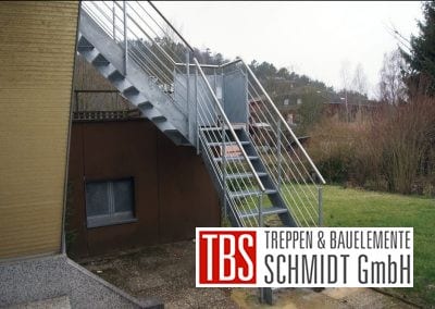 Viertelgewendelte Außentreppe der Firma TBS Schmidt GmbH