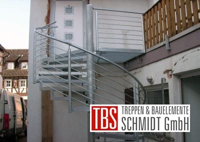 Gitterroststufen Außentreppe der Firma TBS Schmidt GmbH