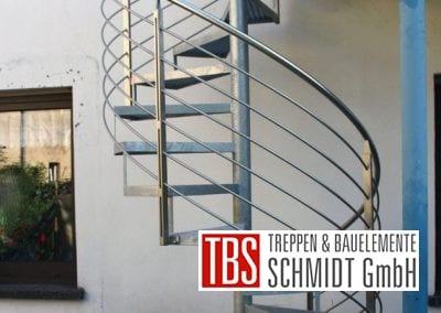 Gewendelte Außentreppe der Firma TBS Schmidt GmbH