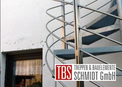 Gewendelte Außentreppe der Firma TBS Schmidt GmbH