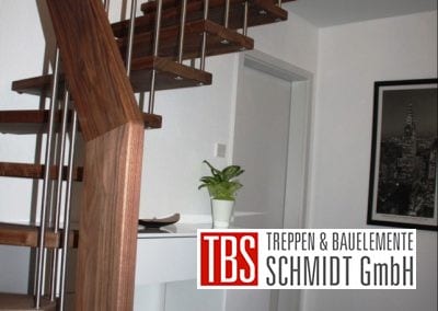 Viertelgewendelte Bolzentreppe Heidelberg der Firma TBS Schmidt GmbH
