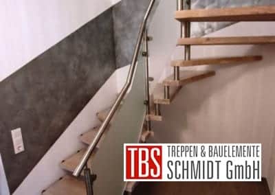Halbgewendelte Bolzentreppe Kerpen der Firma TBS Schmidt GmbH