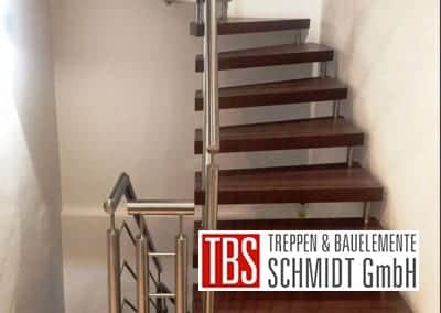 Halbgewendelte Bolzentreppe Trippstadt der Firma TBS Schmidt GmbH