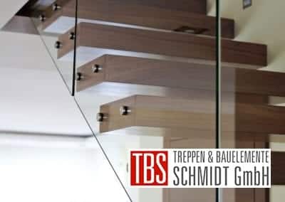Glasgelaender Kragarmtreppe Saarland der Firma TBS Schmidt GmbH