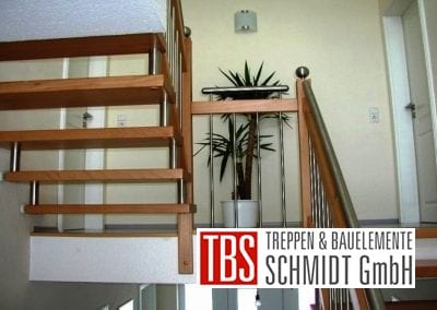 Halbgewendelte Bolzentreppe Gummersbach der Firma TBS Schmidt GmbH