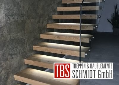 LED Beleuchtung Kragarmtreppe St. Ingbert der Firma TBS Schmidt GmbH