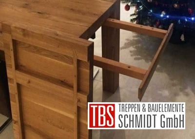 Esszimmertisch Faltwerktreppe Kleinsteinhausen der Firma TBS Schmidt GmbH