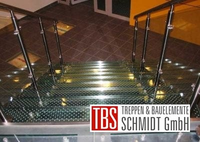 Ansicht Glastreppe Augsburg der Firma TBS Schmidt GmbH