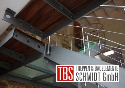 Gelaender Glastreppe Luxemburg der Firma TBS Schmidt GmbH
