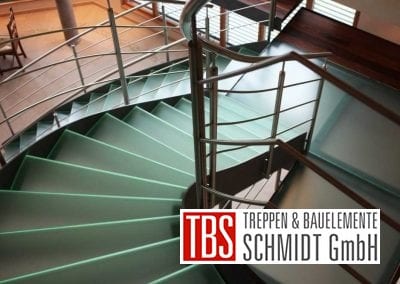 Gelaender Glastreppe Luxemburg der Firma TBS Schmidt GmbH