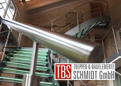 Gelaender Glastreppe Luxemburg der Firma TBS Schmidt GmbH