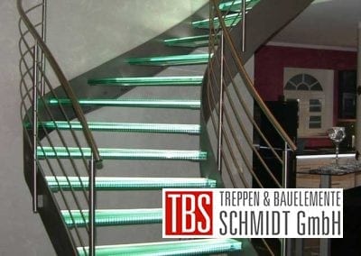 Gelaender Glastreppe Muenchen der Firma TBS Schmidt GmbH