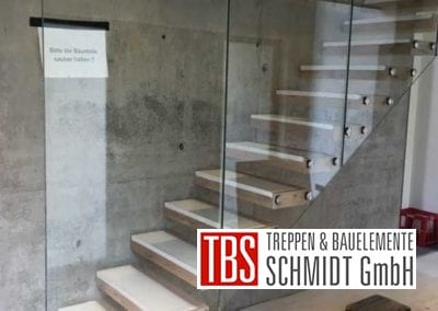 Montagebild Kragarmtreppe Kirkel der Firma TBS Schmidt GmbH