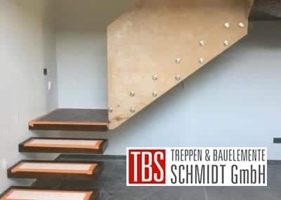 Kragarmtreppe mit Podest Treppenmontage der Firma TBS Schmidt GmbH