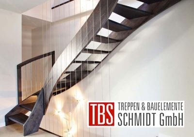 Seitenansicht Wangentreppe Iserloh der Firma TBS Schmidt GmbH