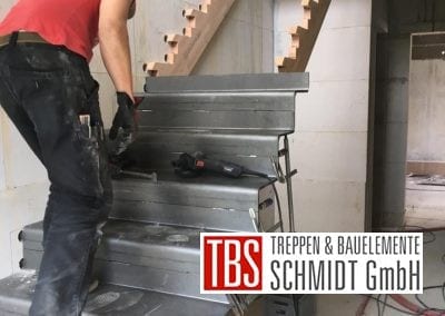 Montagebild Stahlblechfaltwerktreppe TBS Schmidt GmbH
