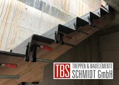 Montagebild Stahlblechfaltwerktreppe TBS Schmidt GmbH