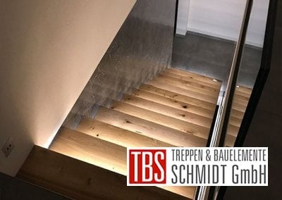 Ansicht LED-Beleuchtung Kragarmtreppe Darmstadt der Firma TBS Schmidt GmbH